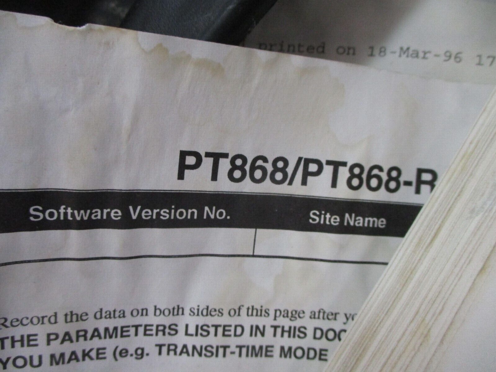 Panametrics Portable Flow Meter PT868 Used