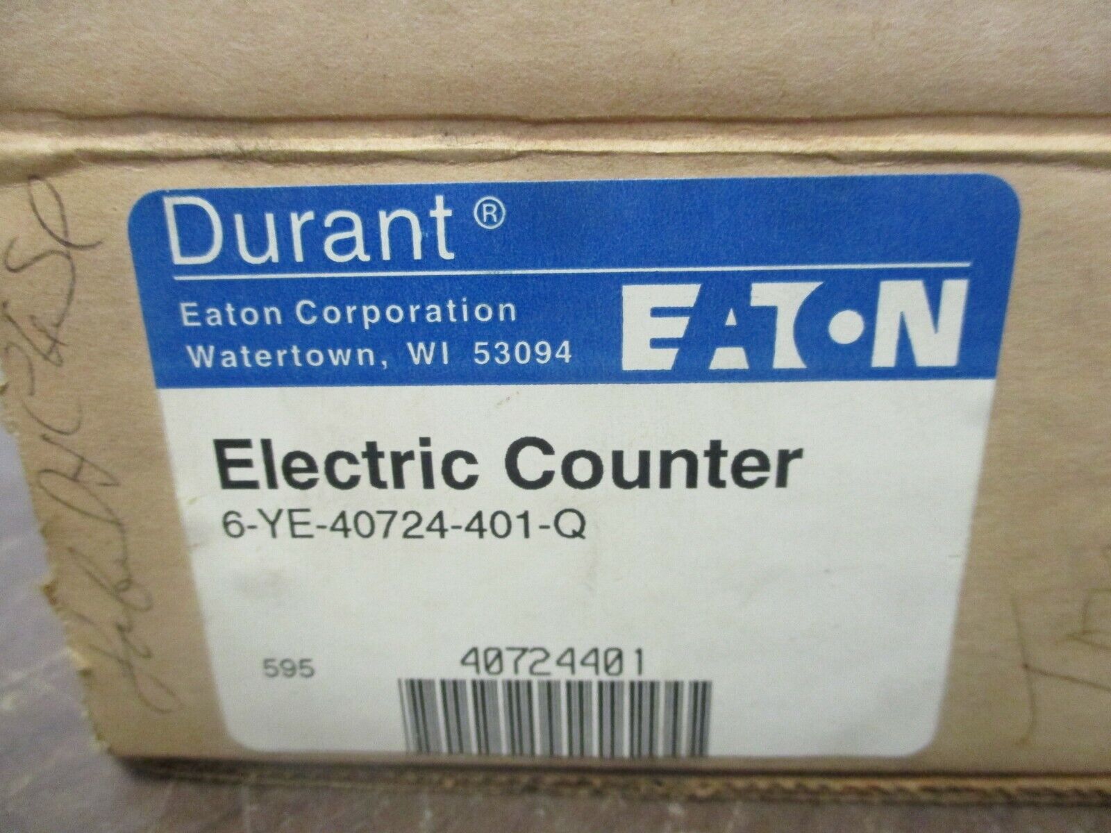 Eaton Durant Electric Counter 6-YE-40724-401-Q New Surplus