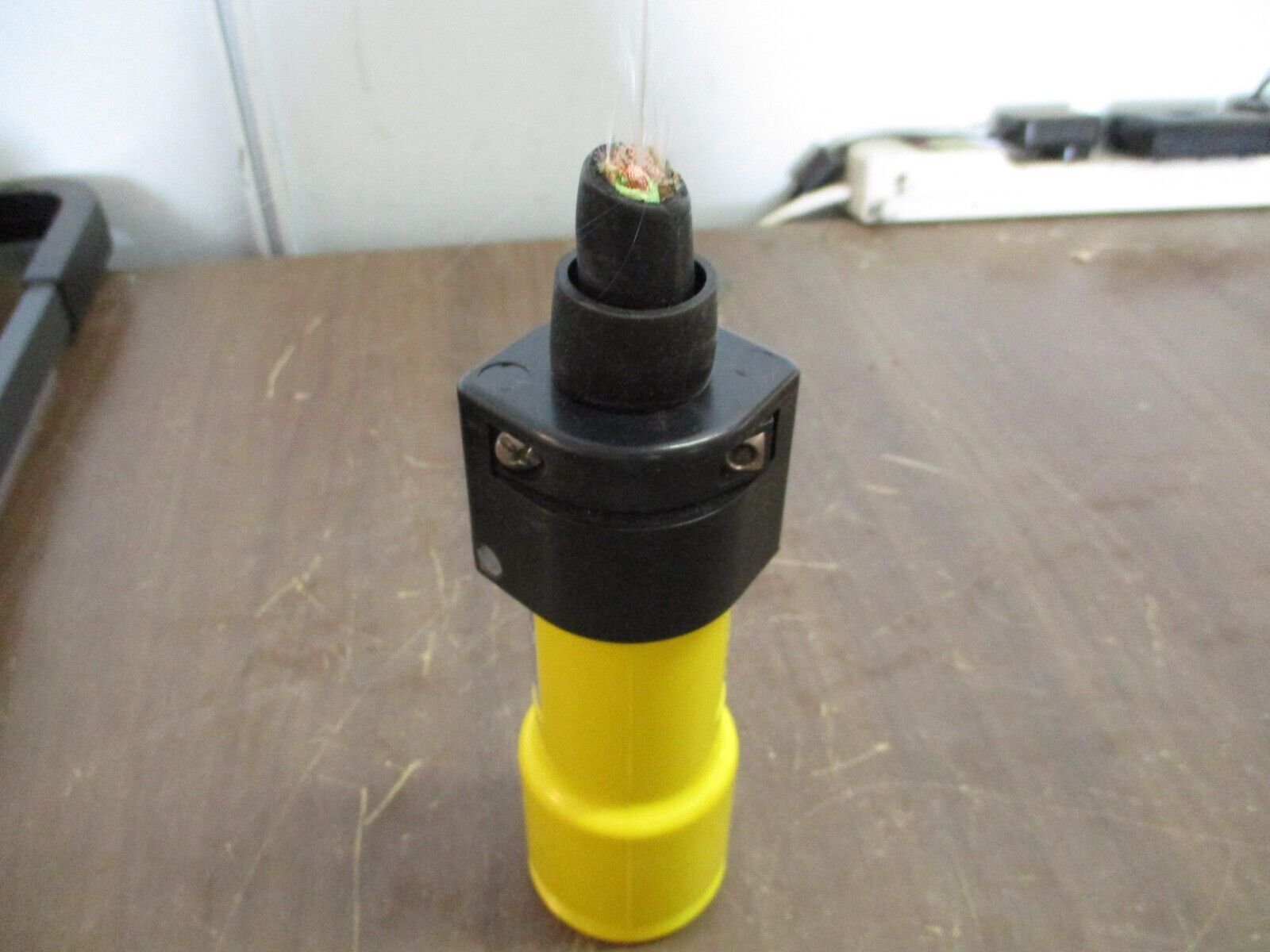 Russellstoll Connector 9C54U2T 50A 250V *Wire End* *No Cover* Used