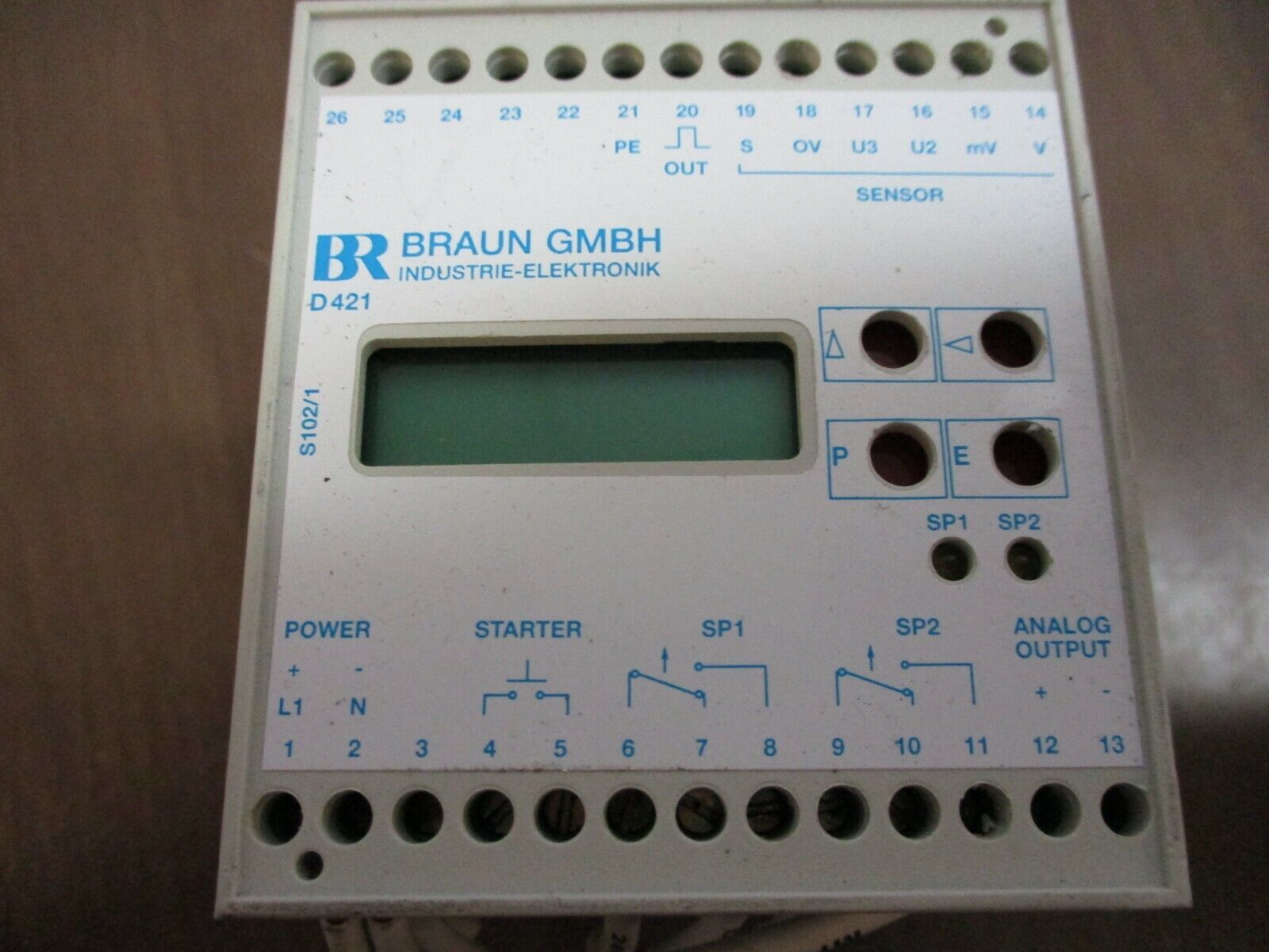 Braun Speed Monitor D421.51U1 18-40V 5VA Used