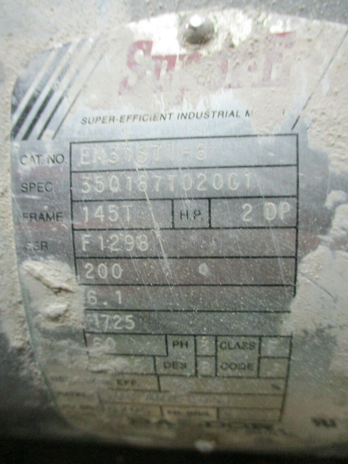 Taco Pump FE1208E2C1E2L0A 2HP 1750RPM 55ft Head 48GPM Used