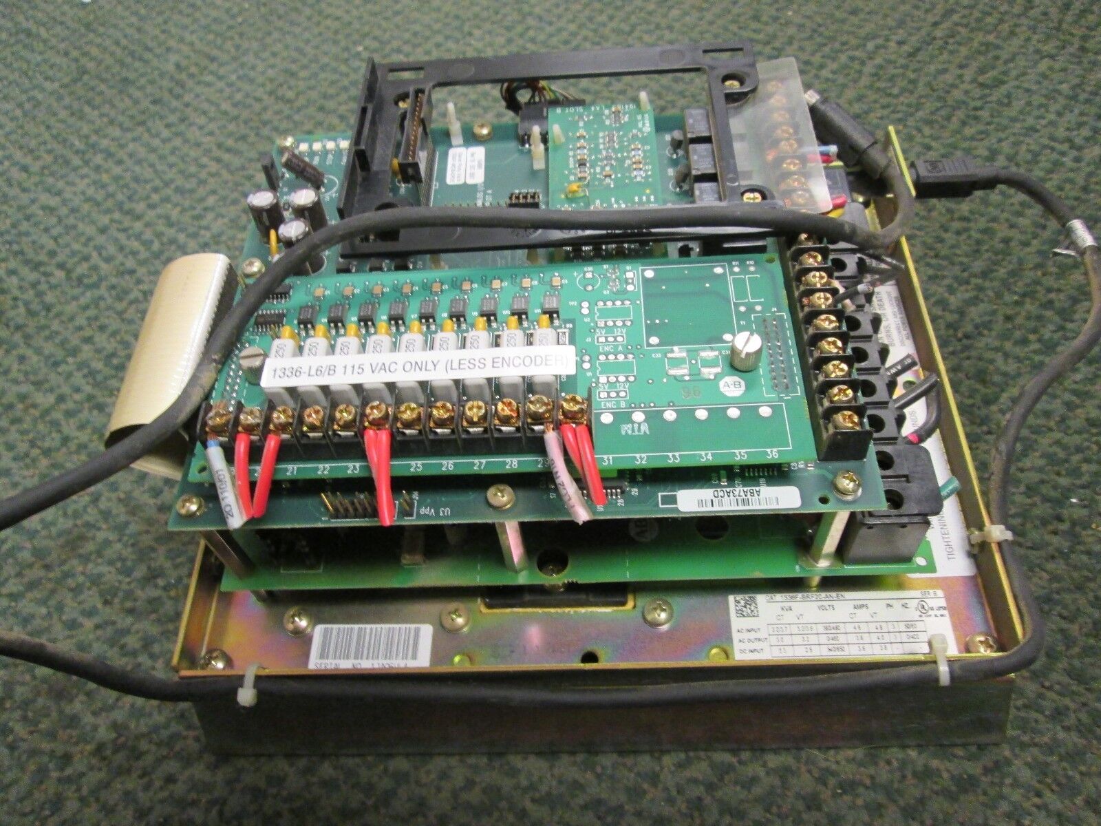 Allen-Bradley AC Drive 1336F-BRF20-AN-EN-L6/B 2HP 3Ph without control panel Used