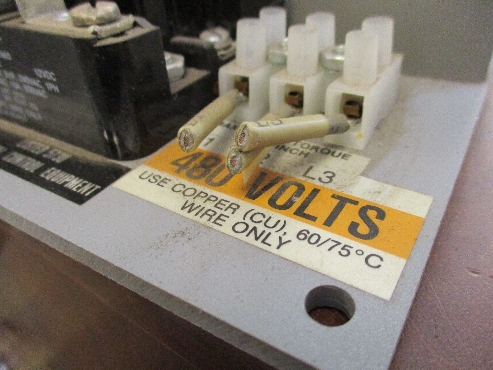 Boltswitch Phase Failure Relay PNDRLV0-480 480V 3Ph Used