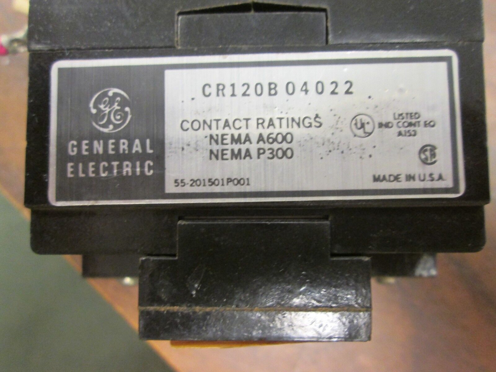 GE Relay CR120B0 1122 120V Coil Used