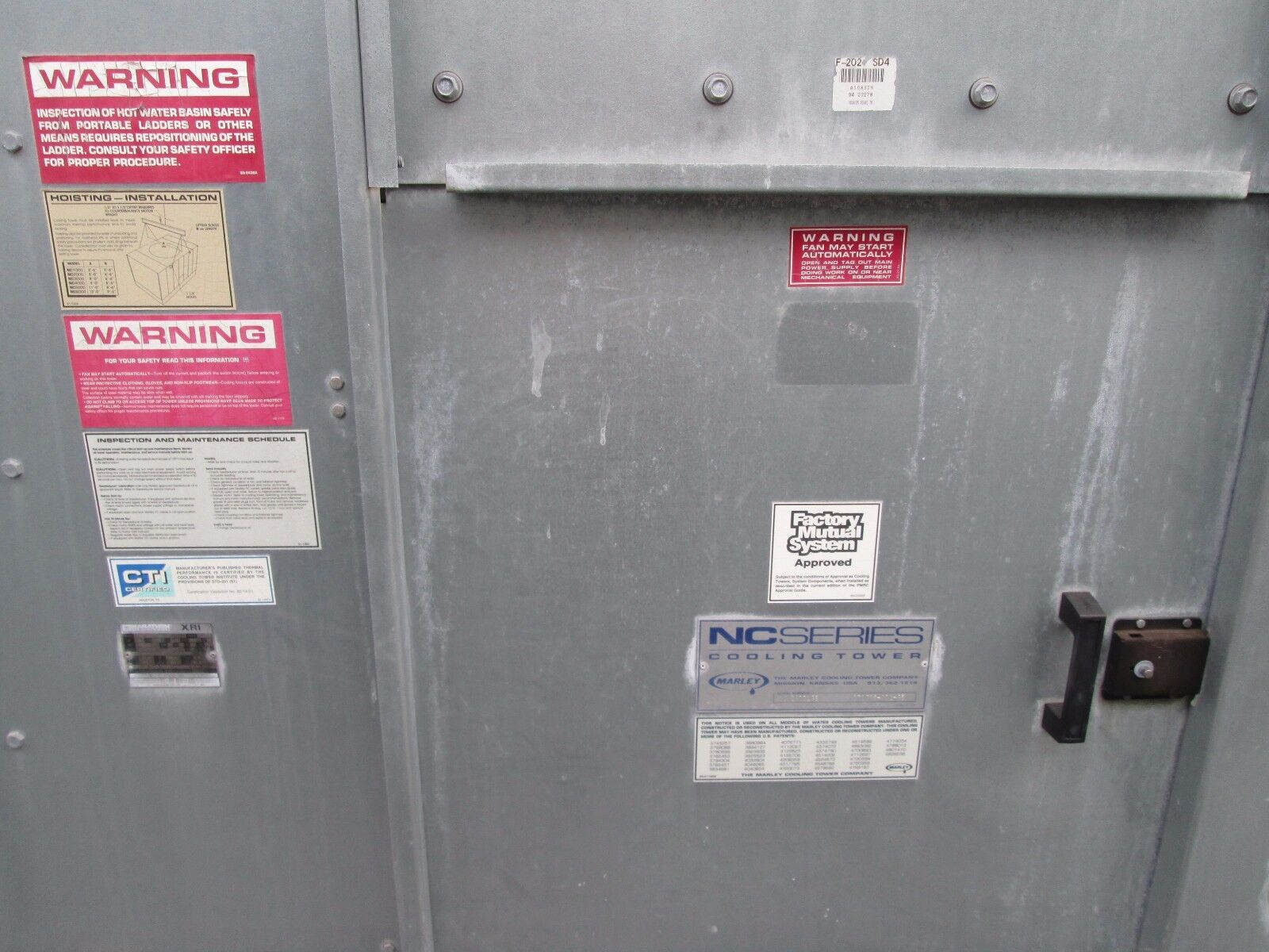 Marley NC Series Cooling Tower NC4001GS 328 Tons, DOM: 1995 Used