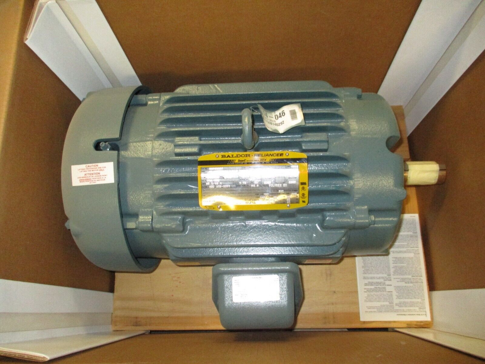Baldor Severe Duty Motor ECP2333T 15HP 1800RPM 230/460V 36.2/18.1A 60Hz 3Ph