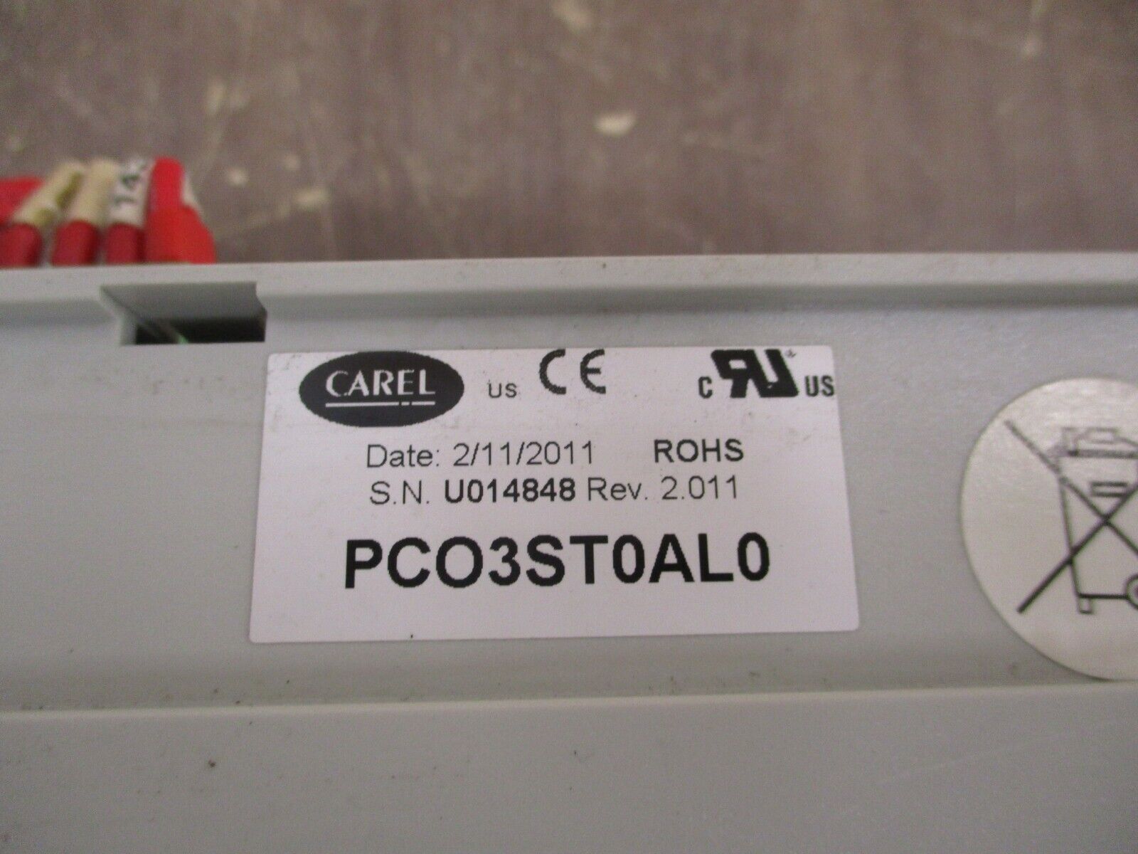 Carel Stulz E² Microprocessor Controller PCO3ST0AL0 Rev. 2.011 24V Used