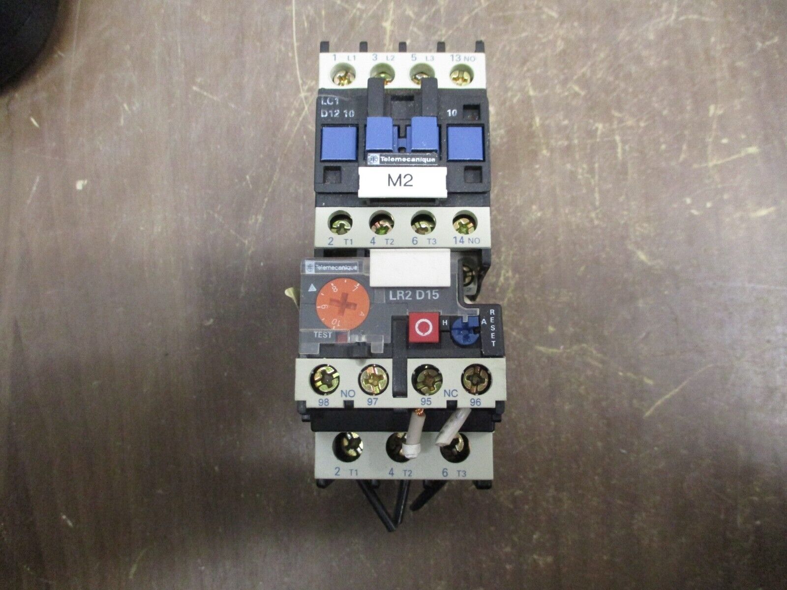 Telemeanique Starter LC1 D12 10 / LR2 D15 120V Coil Trip: 7-10A Used
