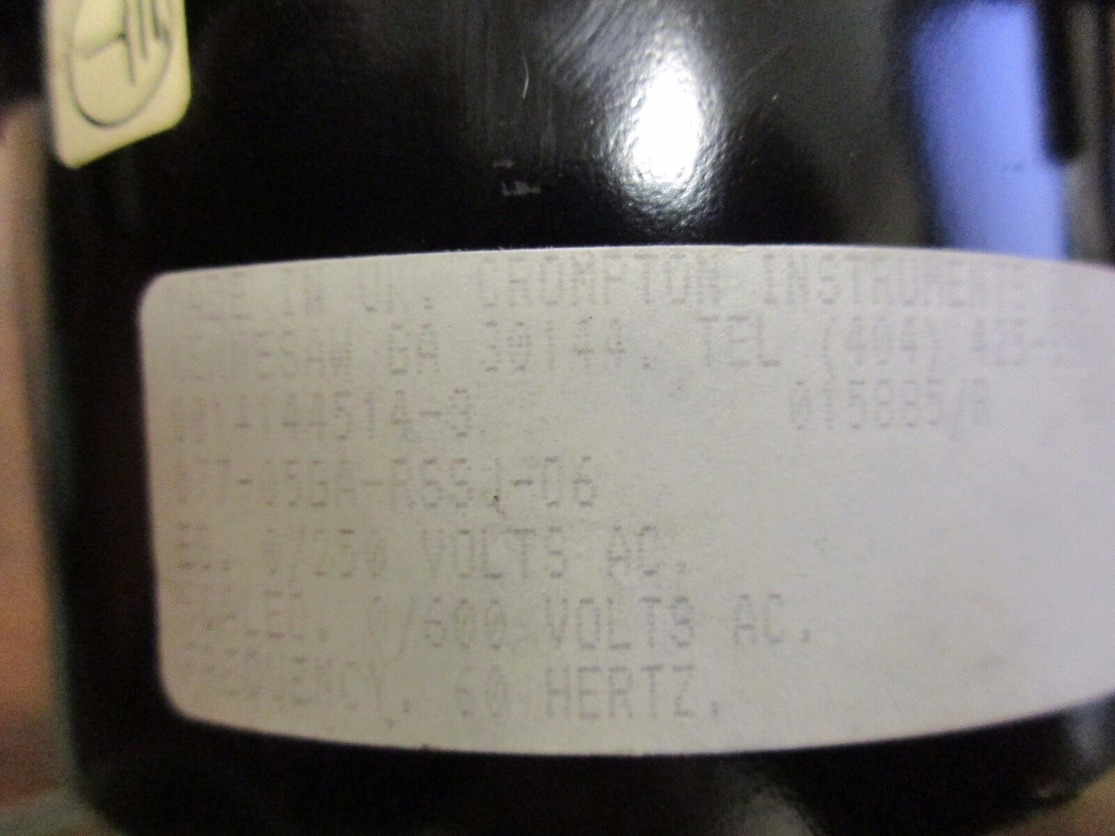 Crompton AC Voltmeter 077-05GA-RSSJ-C6 Range: 0-600V Used