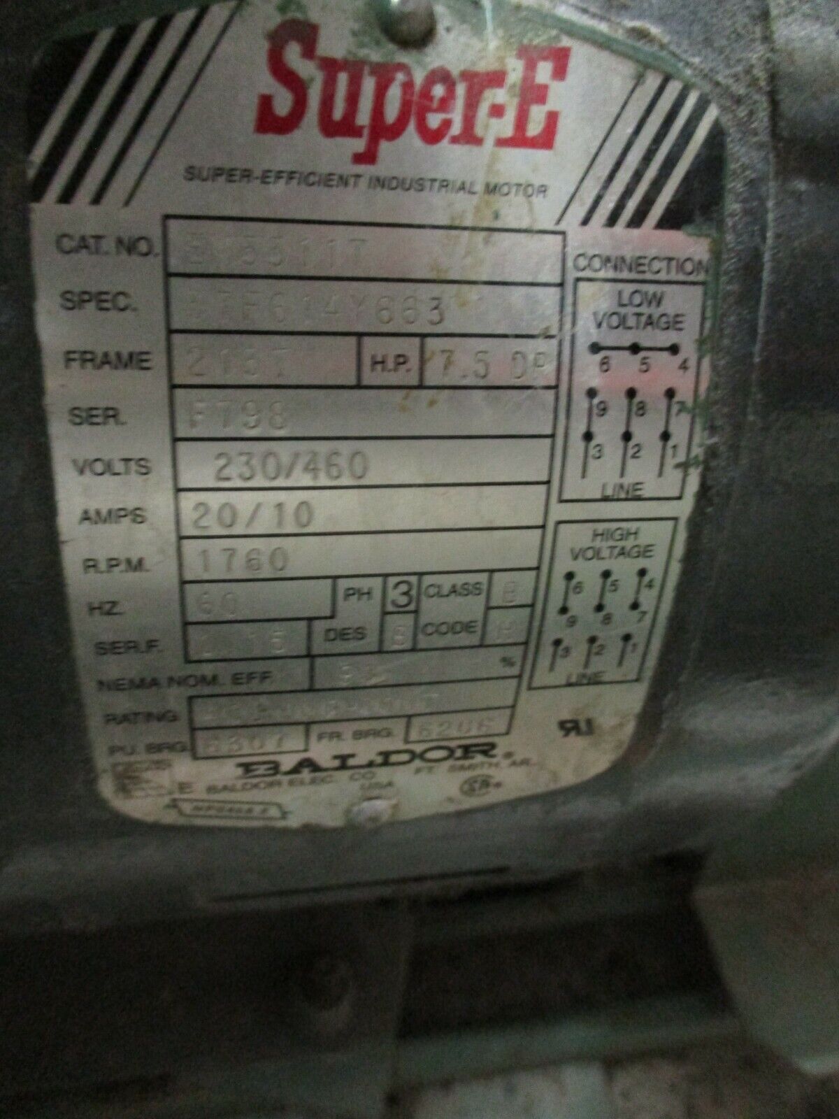 Taco Pump 7.5HP 1800RPM 269GPM 67ft Head Used