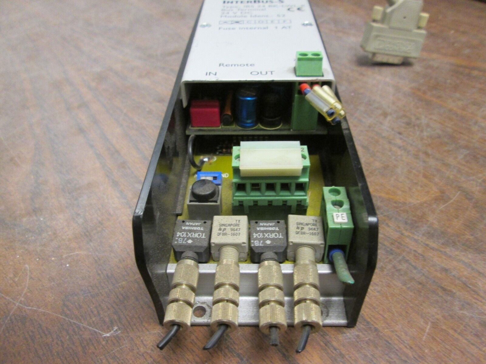 Phoenix Contact InterBus-S Bus Terminal IBS 24 BK-LWL-K 24VDC Used