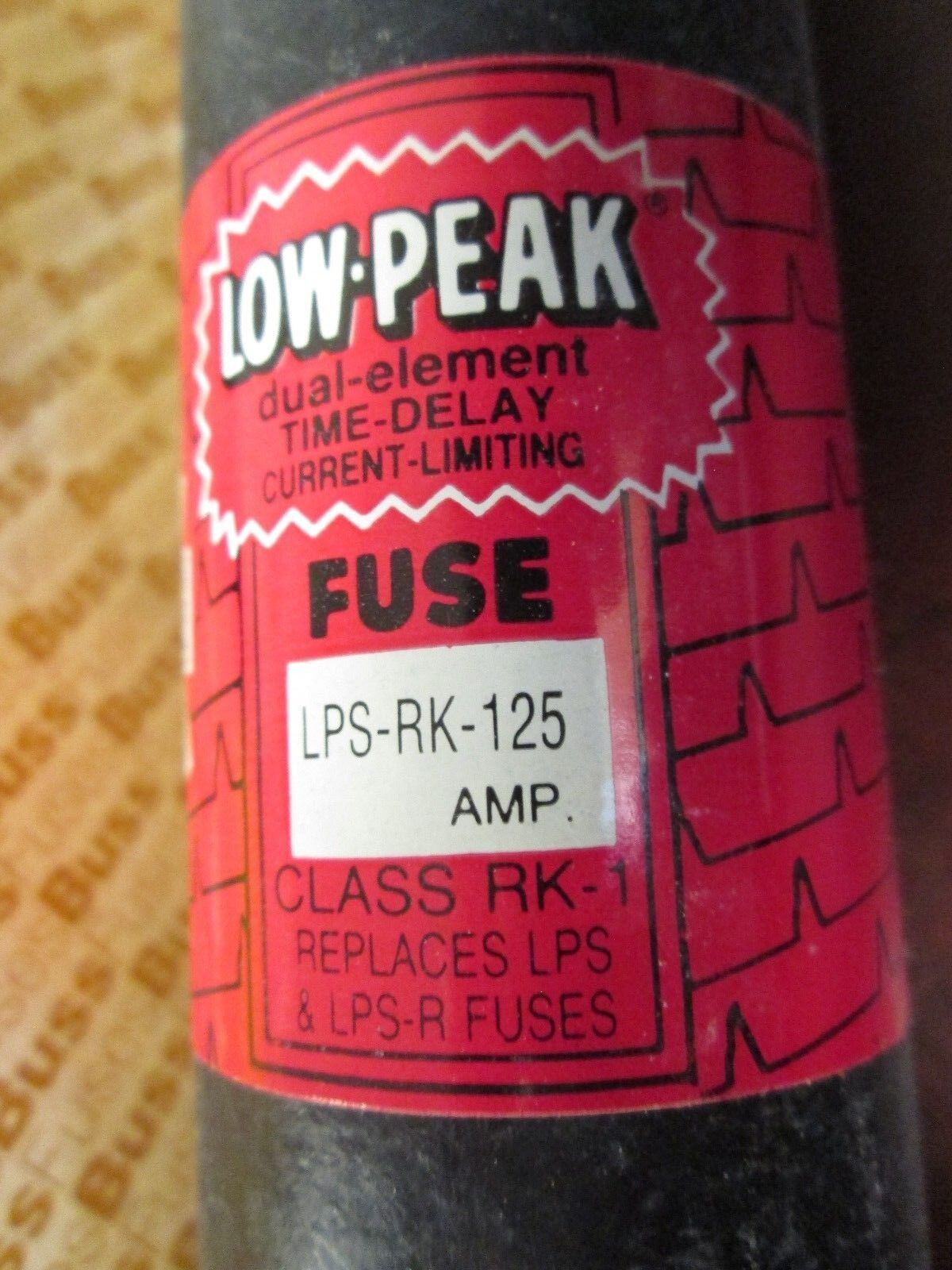 Buss Low-Peak Fuse LPS-RK 125 600V 125A New Surplus