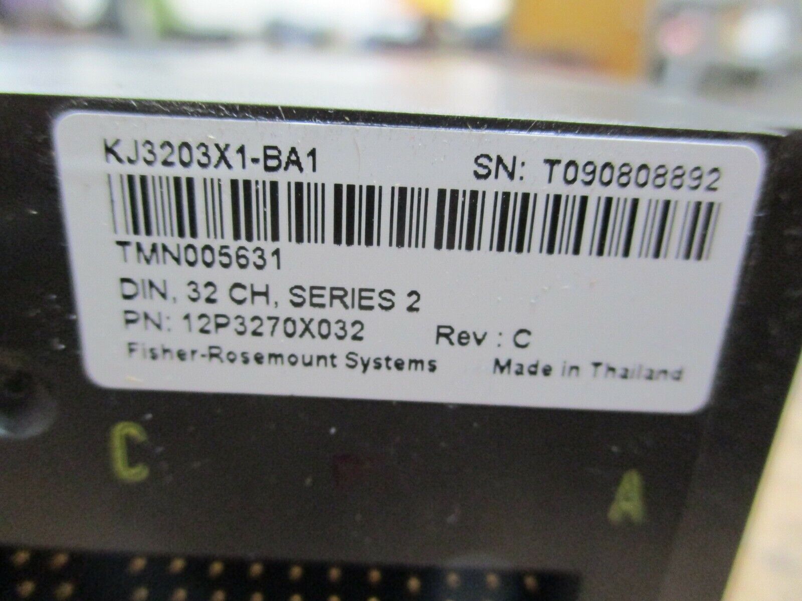 Emerson KJ3203X1-BA1 Dry Contact, Series 2 Digital Input Module 12P3270X032 Used