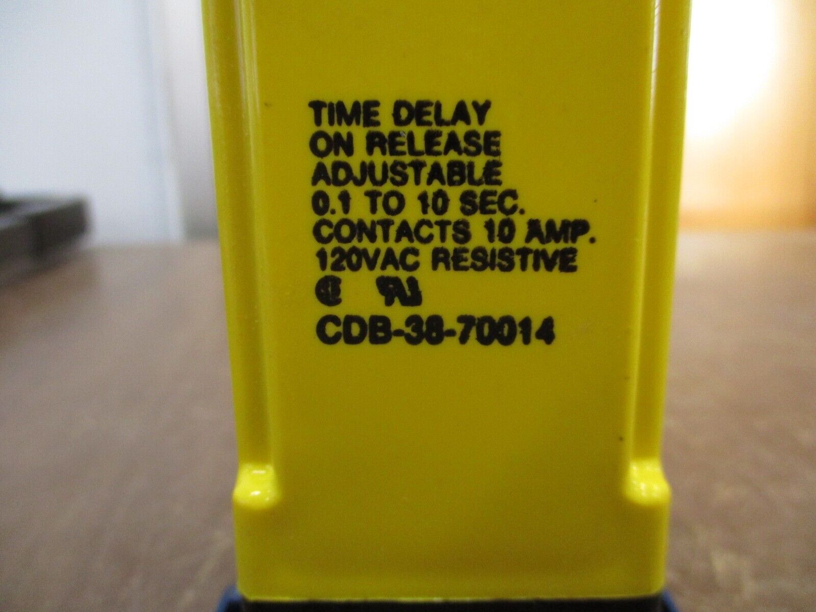 Potter & Brumfield Time Delay Relay CDB-38-70014 Range: 0.1-10sec w/ Base Used