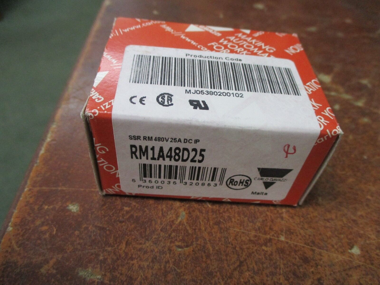 Carlo Gavazzi Solid State Relay RM1A48D25 480V 25A New Surplus