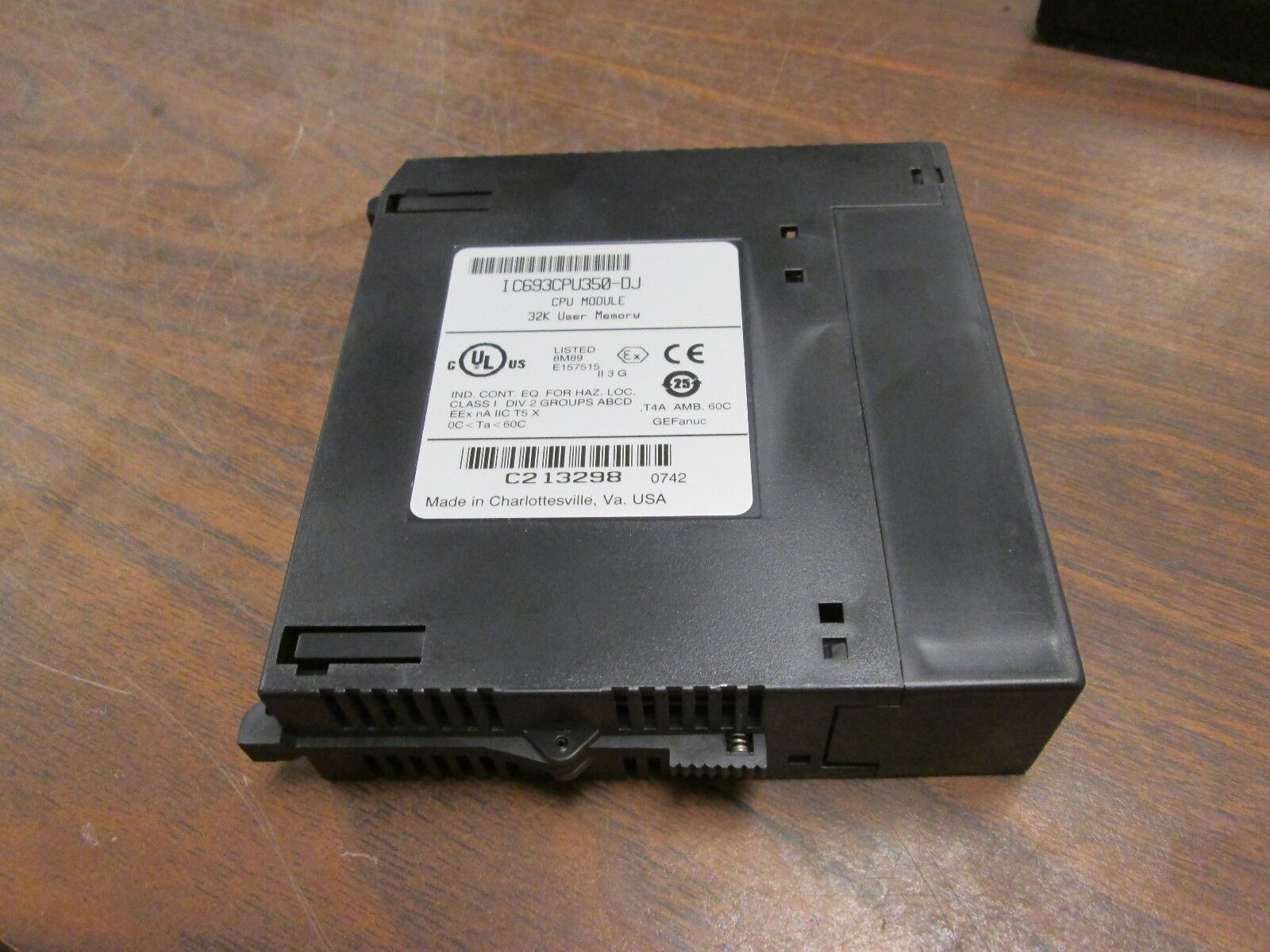 GE Fanuc CPU 350 Module IC693CPU350-DJ 32K User Memory Used