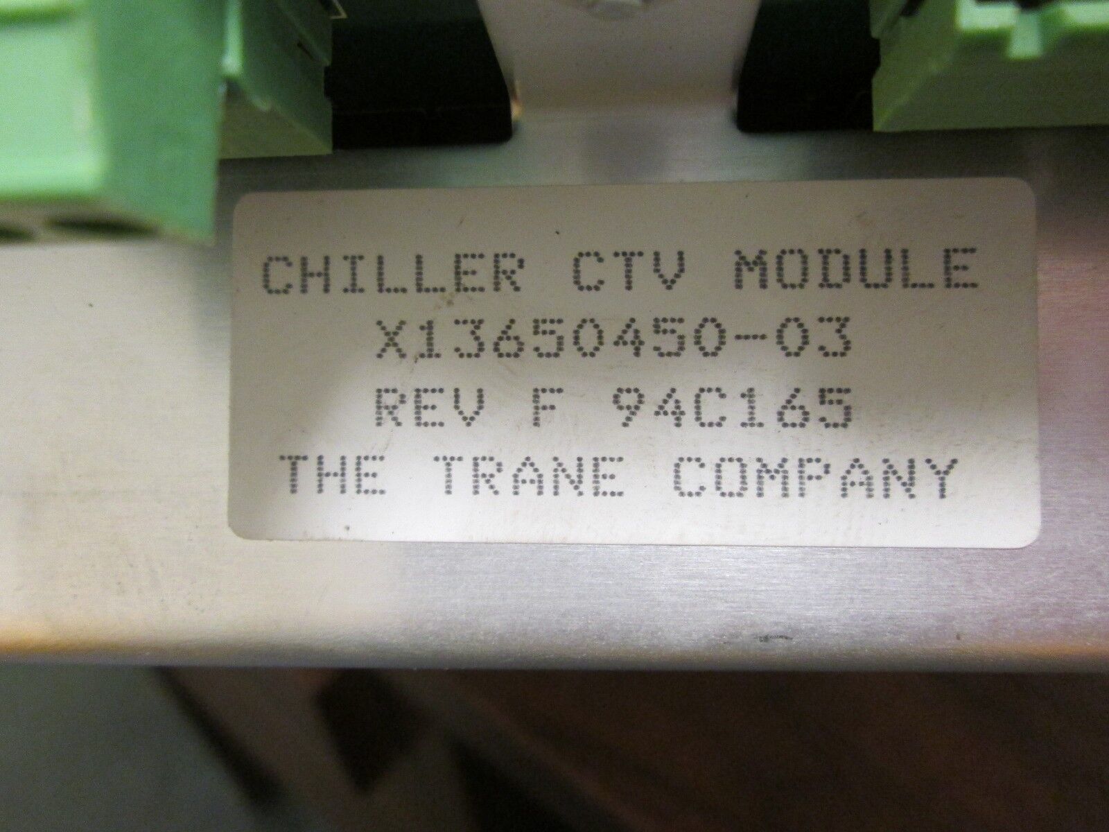 Trane Chiller CTV Module X13650450-03 Rev F