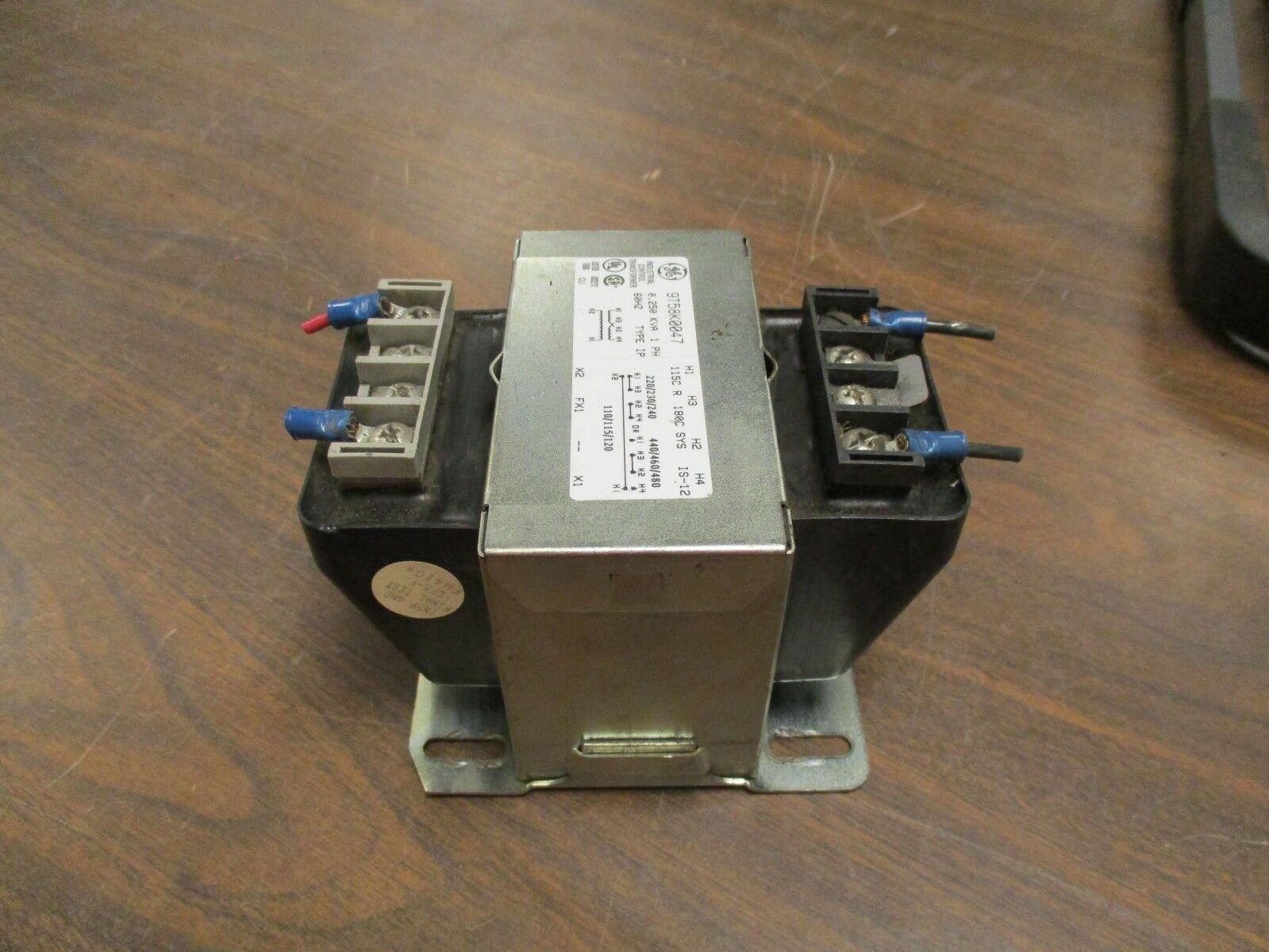 GE Control Transformer 9T58K0047 0.250 KVA 1Ph Pri: 240/480V Sec: 120V Used