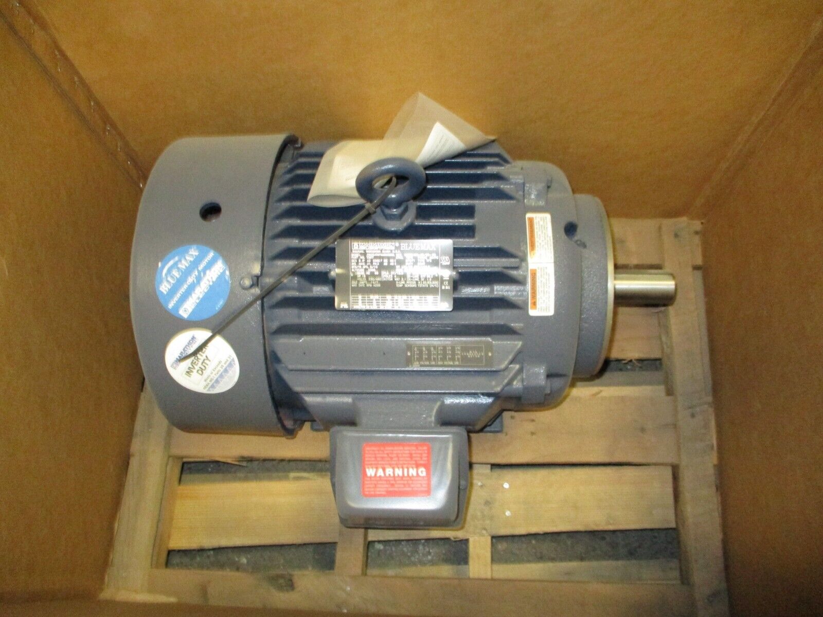 Marathon Motor Y597 15HP 1800RPM 230/460V 19A 3Ph 60Hz *No Key* New Surplus