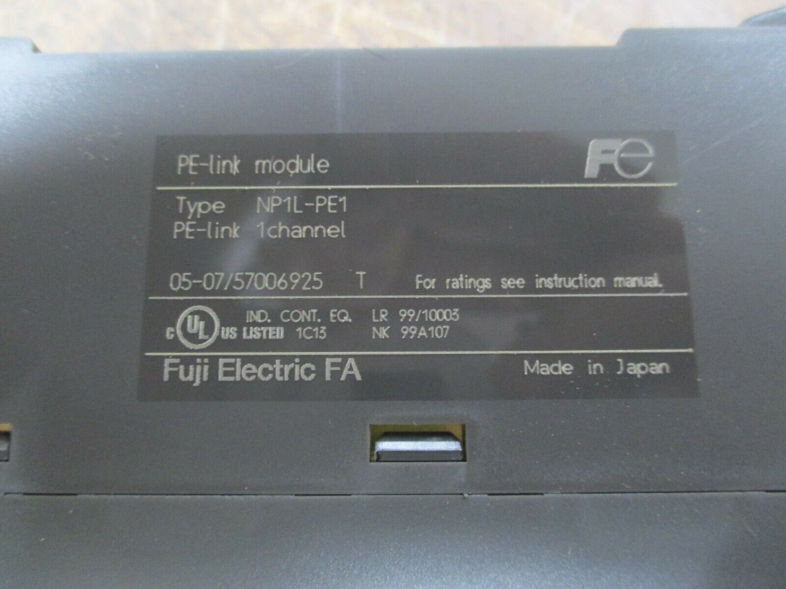 Fuji Electric PE-Link Module NP1L-PE1 1-Channel Used
