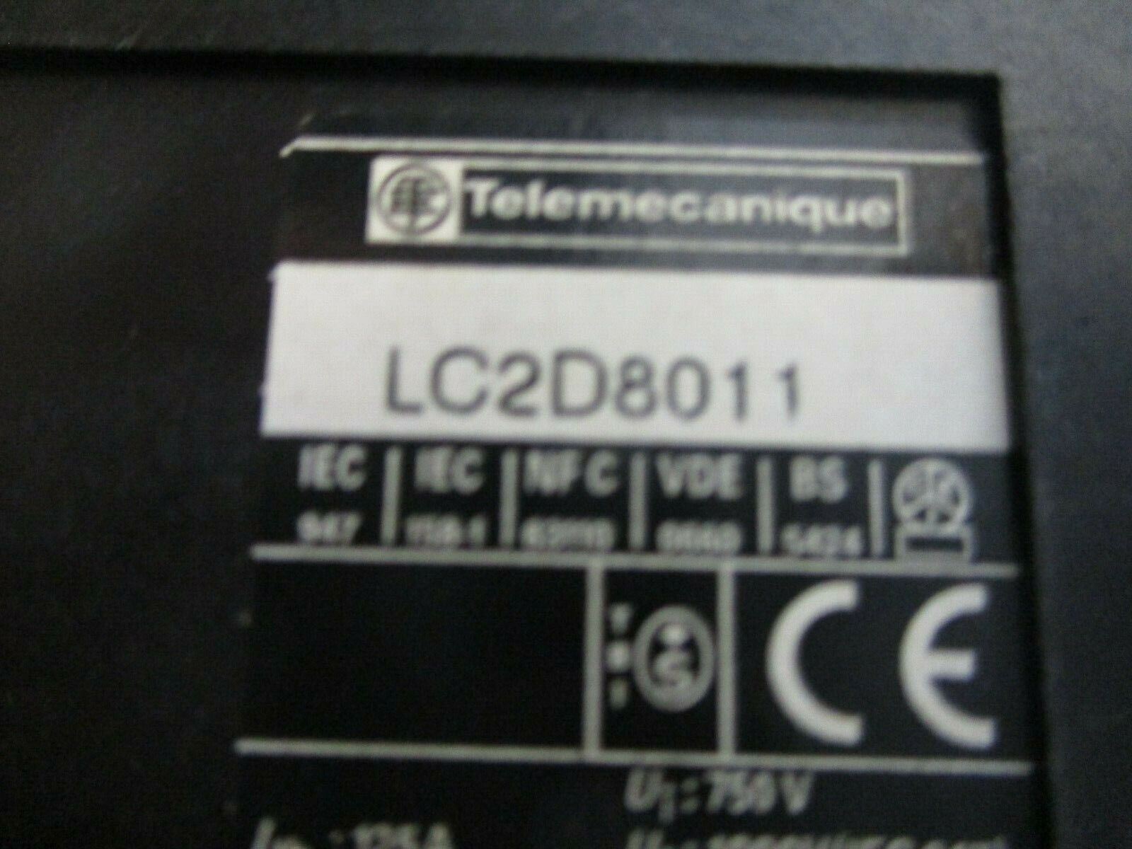Telemecanique Reversing Starter LC2D8011 / LR2 D33 120V Coil Trip: 63-80A 600V