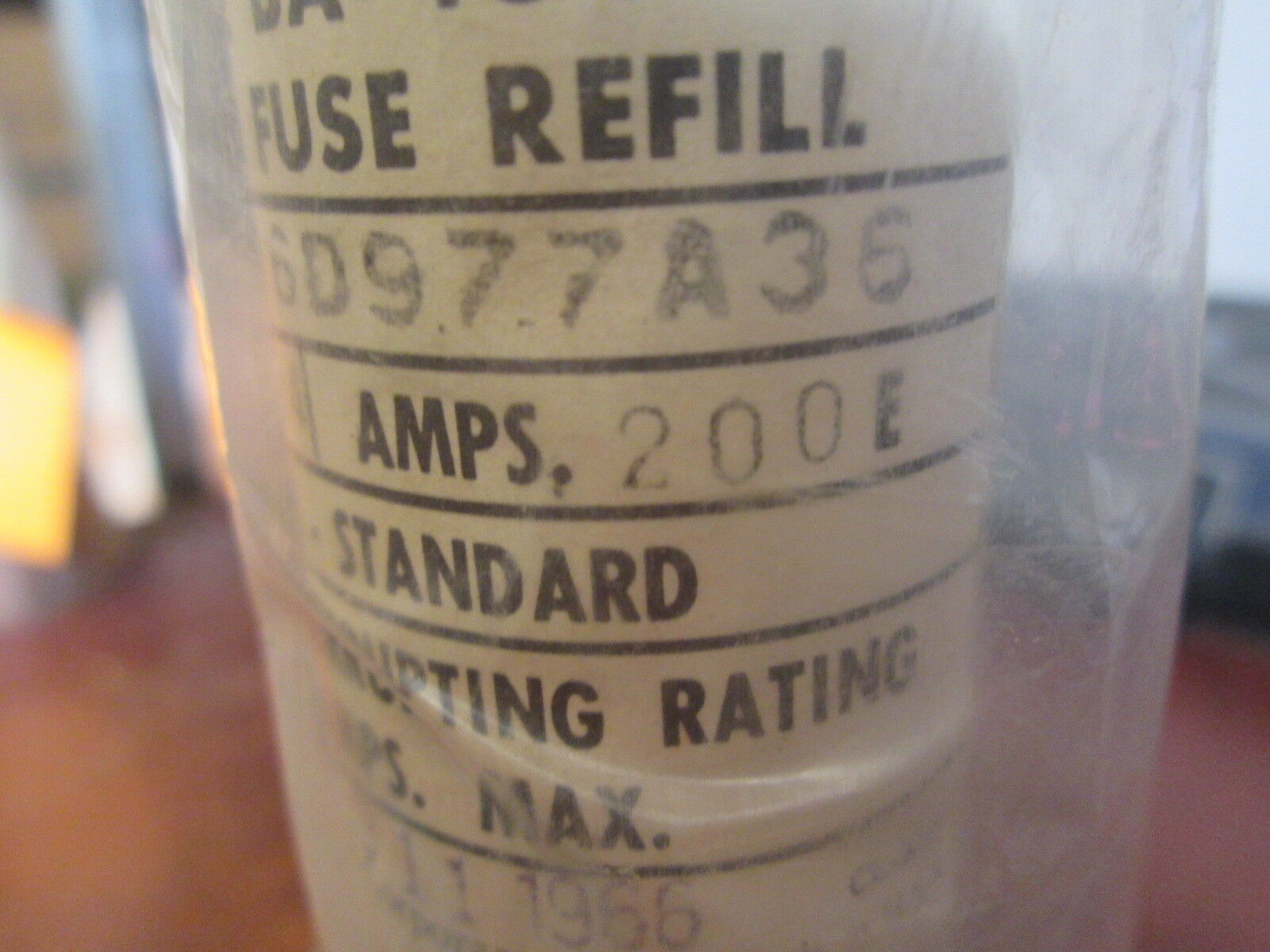 Westinghouse Type BA-400 Fuse Refill 116D977A36 200E 14.4KV *No Box* New Surplus