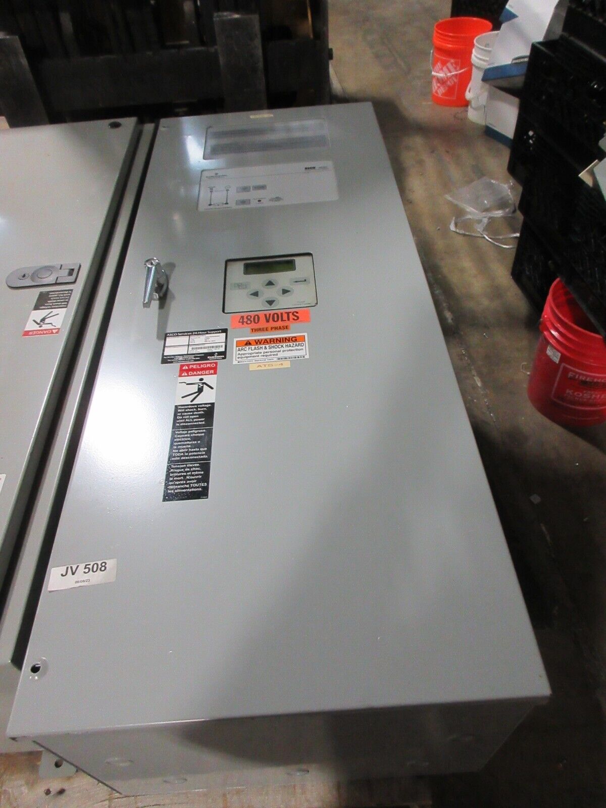 Asco 4000 Series Automatic Transfer Switch D04ATSB30230N50C 230A 480V Used