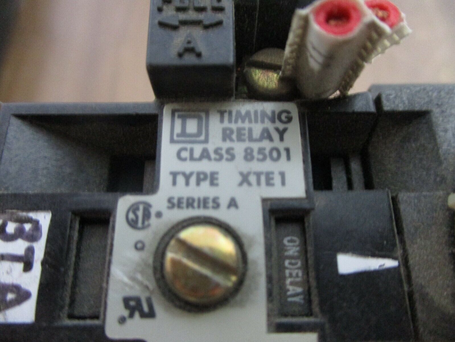 Square D Timing Relay 8501XTE1 8501X040 0.1-60 Sec 120V Coil Used