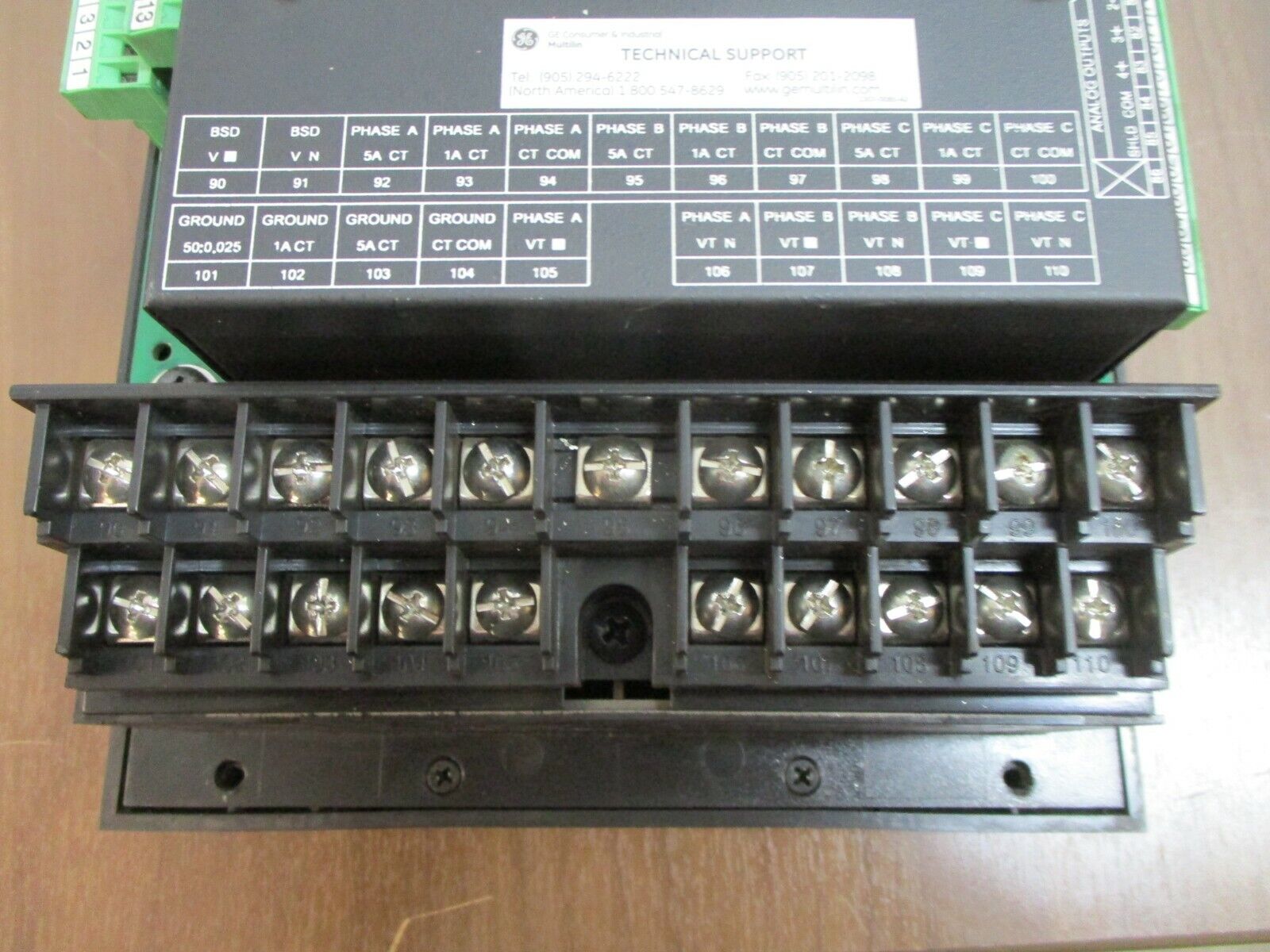 GE 369 Motor Management Relay 369-HI-R-M-F-E-H F/W: S3CMB250.000 50-300VDC Used