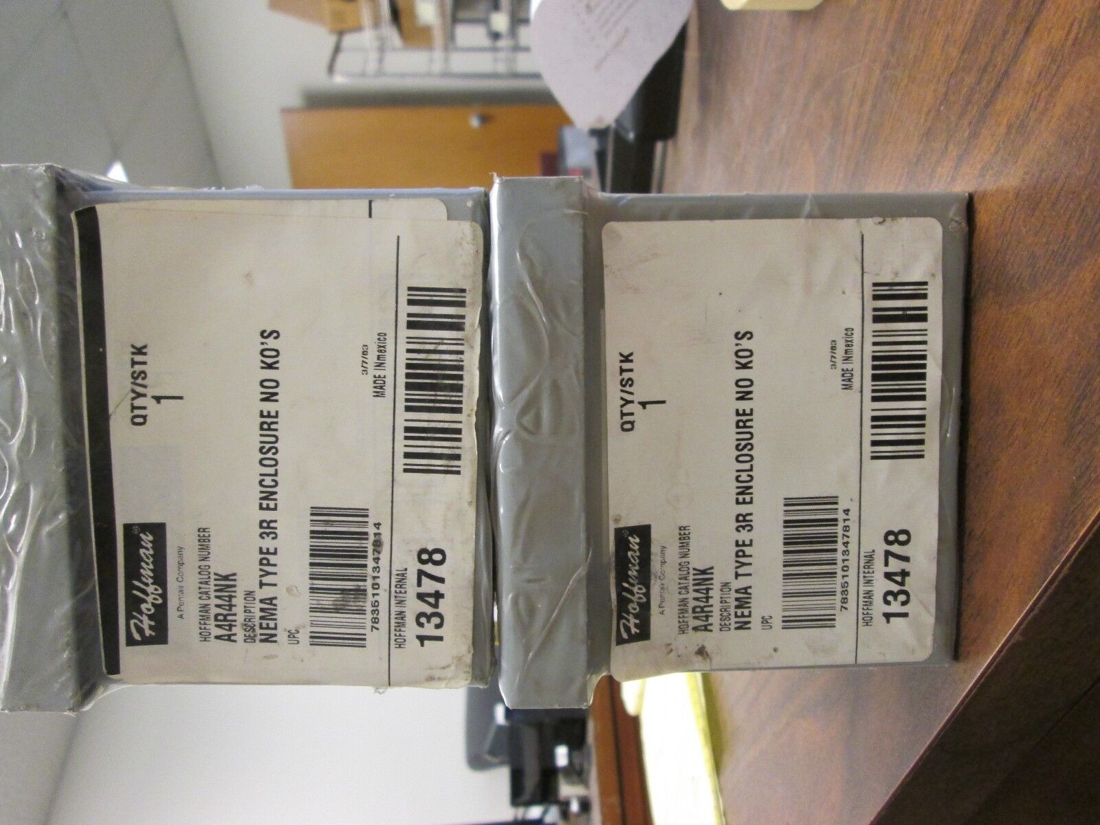 Hoffman 3R Enclosure A4R44NK Nema 3R Enclosure *Lot of 2* New Surplus