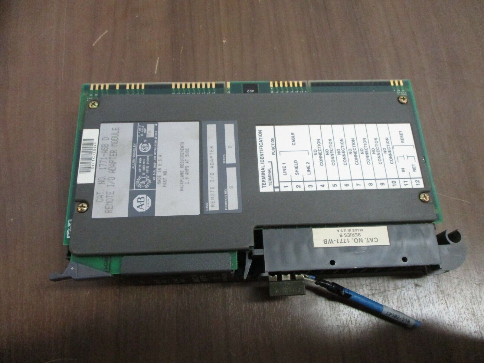 Allen-Bradley Remote I/O Adapter Module 1771-ASB D Ser. D F/W Rev. G Used