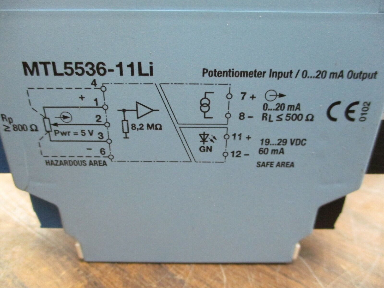 MTL Potentiometer Converter MTL5536-11Li 0-20mA Output Used