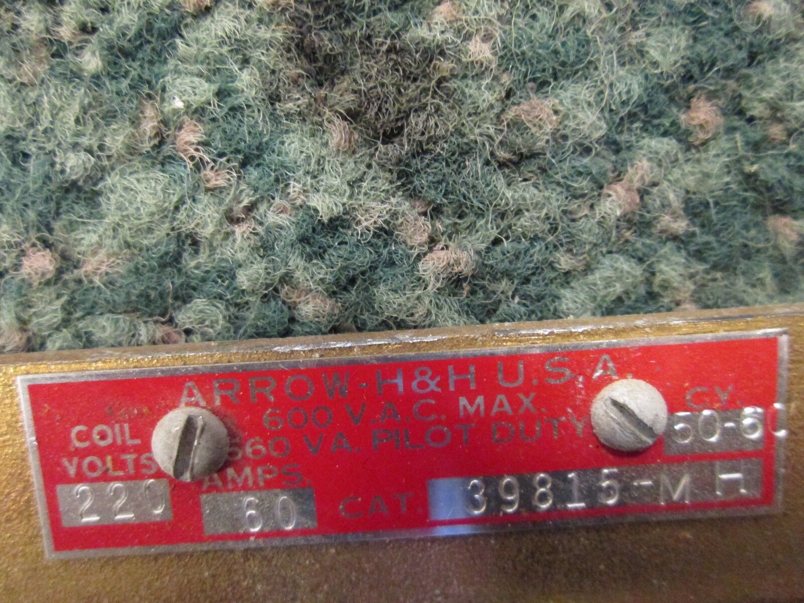 Arrow-H&H Line Transfer Contactor 39815-MH 60A 220V Coil Used