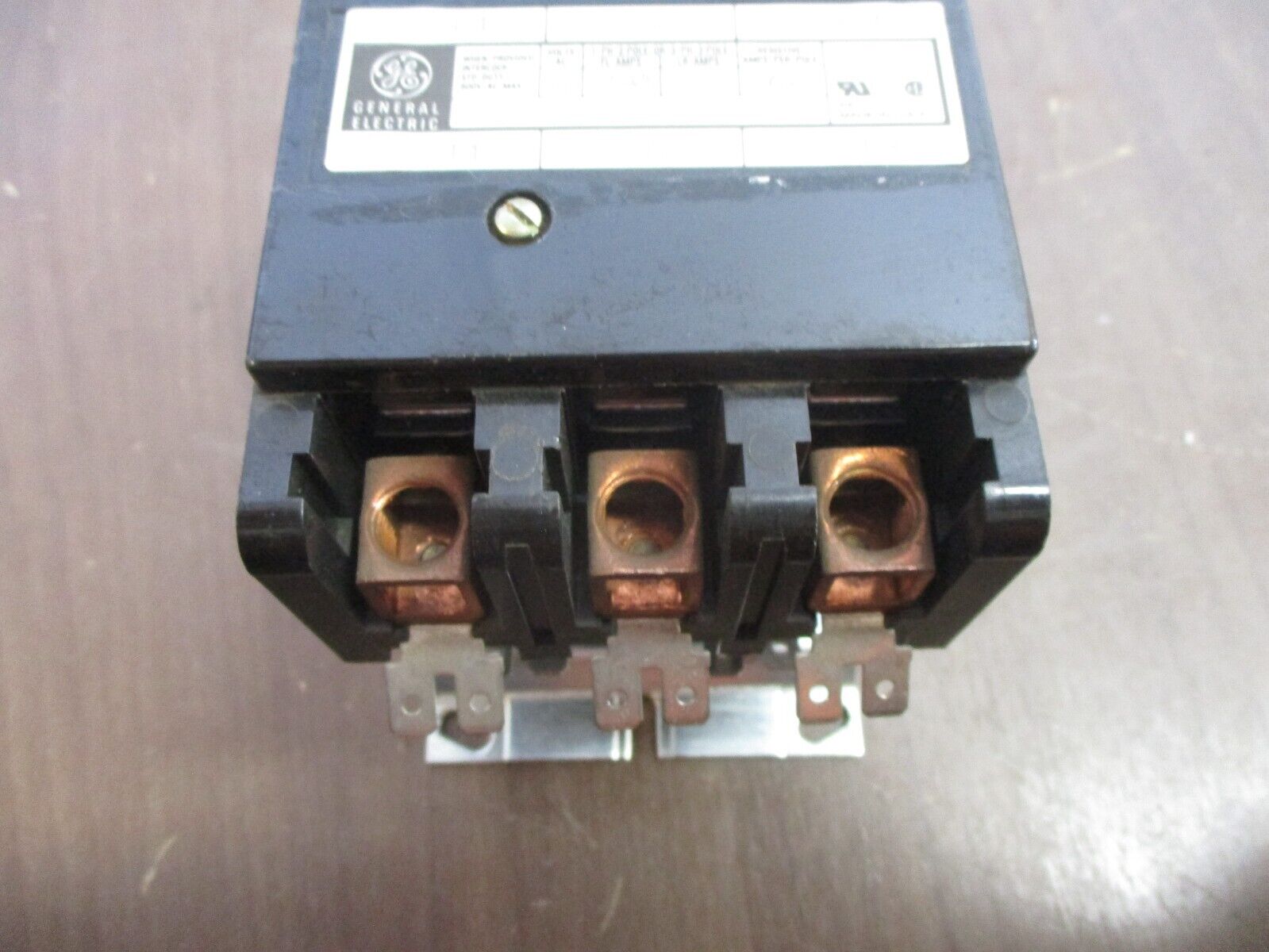 GE Contactor CR353EE3BA1AD 50A 120V Coil 3P *Missing (4) Terminal Lugs* Used