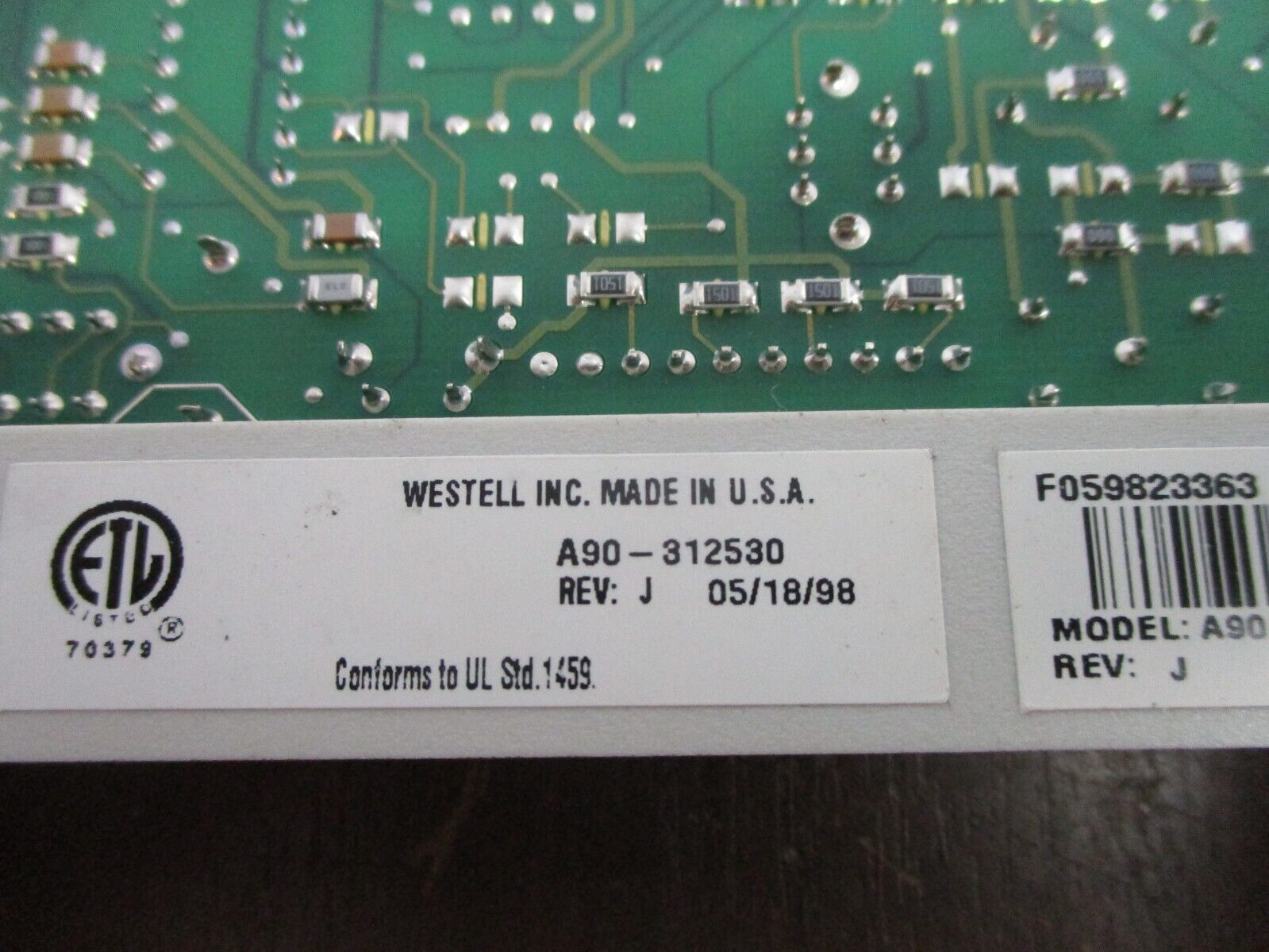 Westell XMT Unit A90-312530 Rev. J Used