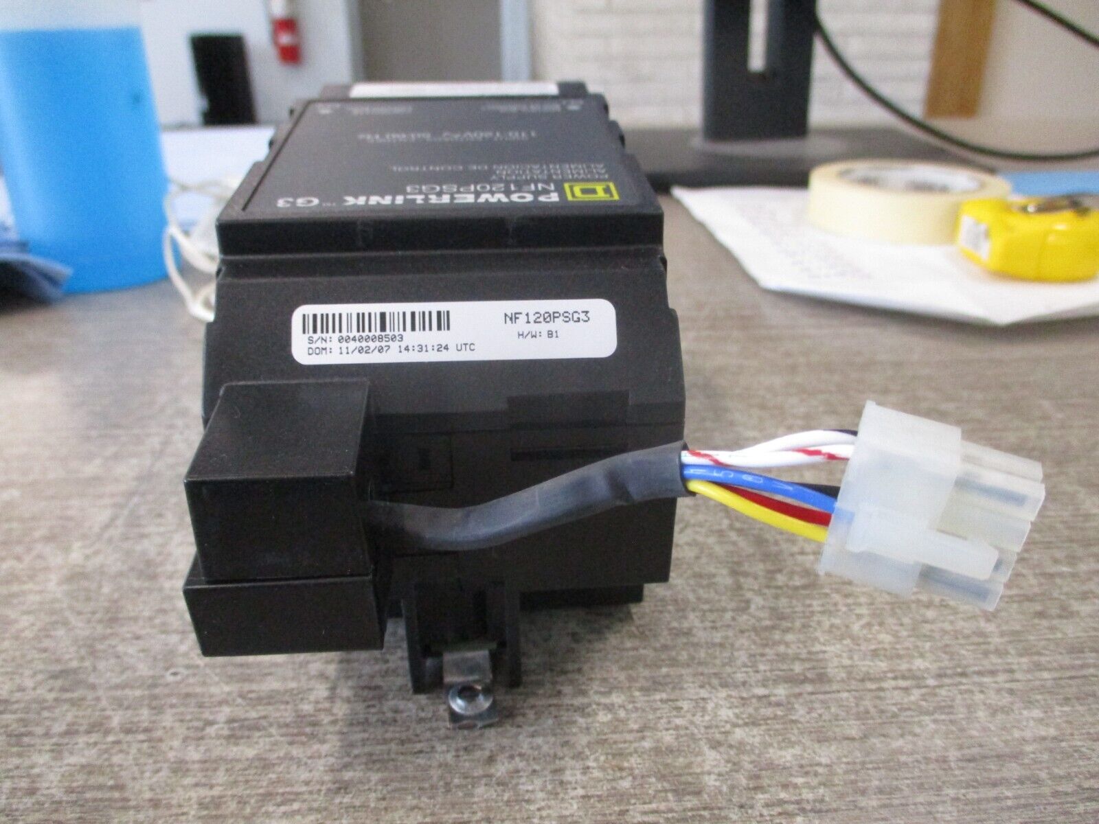 Square D Powerlink G3 Power Supply NF120PSG3 *No Terminal Screws* Used