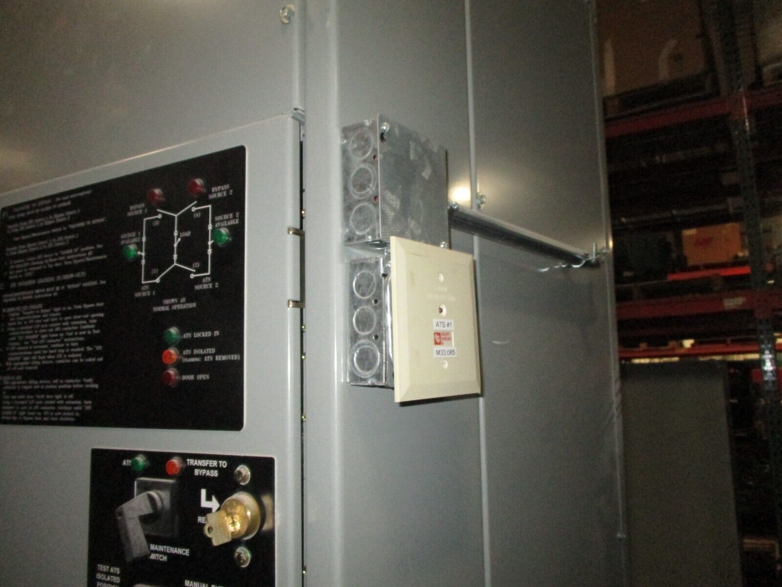 CAT / Eaton Bypass Isolation Automatic Transfer Switch BIC8C3X30800XSU 800A Used