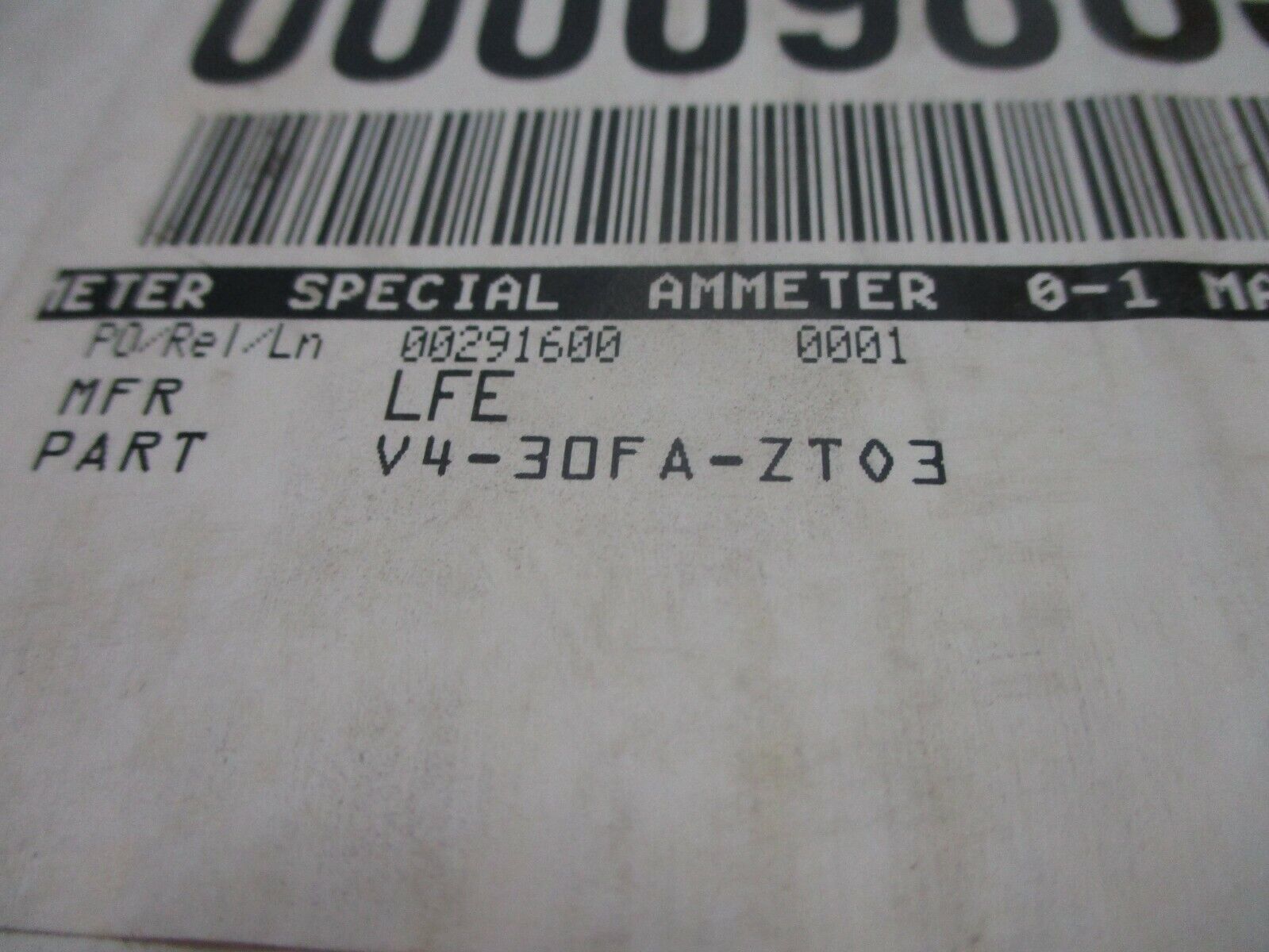 Triplett 1954 Double Meter V4-30FA-ZT03 Range: 0-1 mADC New Surplus