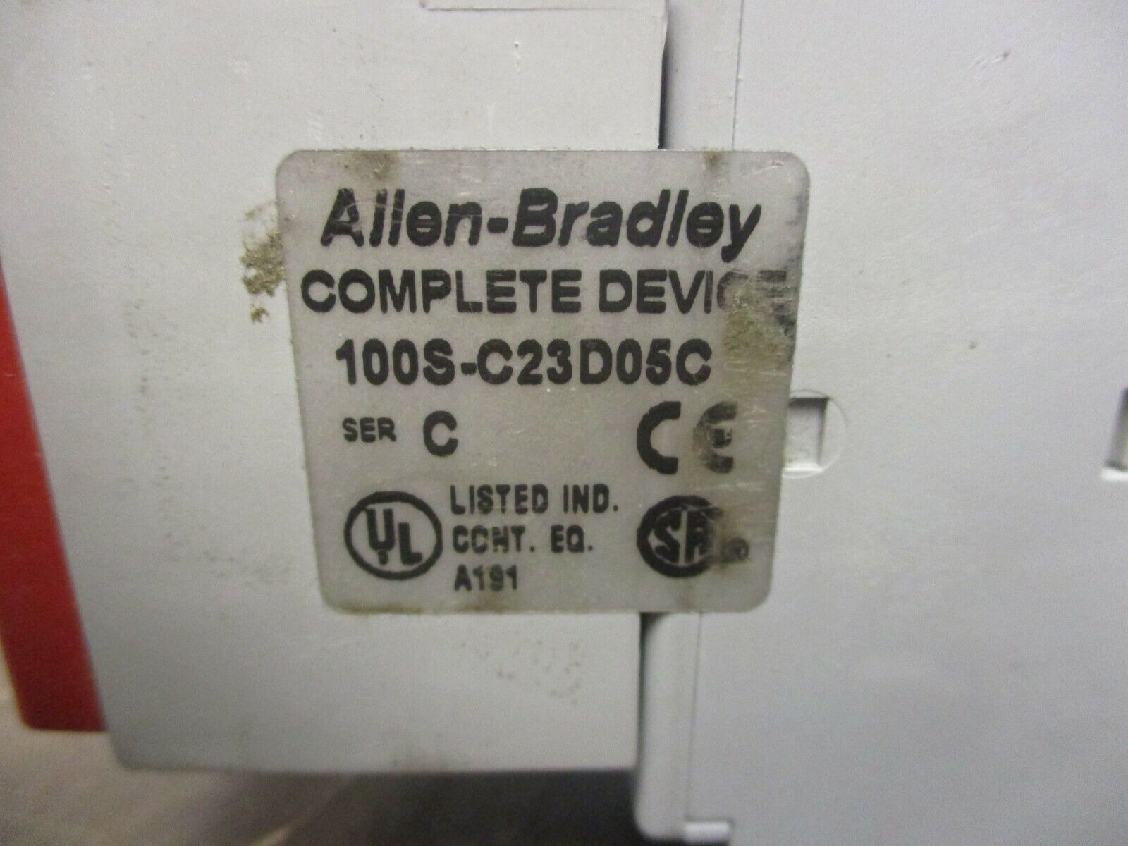 Allen-Bradley Safety Contactor 100S-C23D05C 120V Coil 20A 600V Used