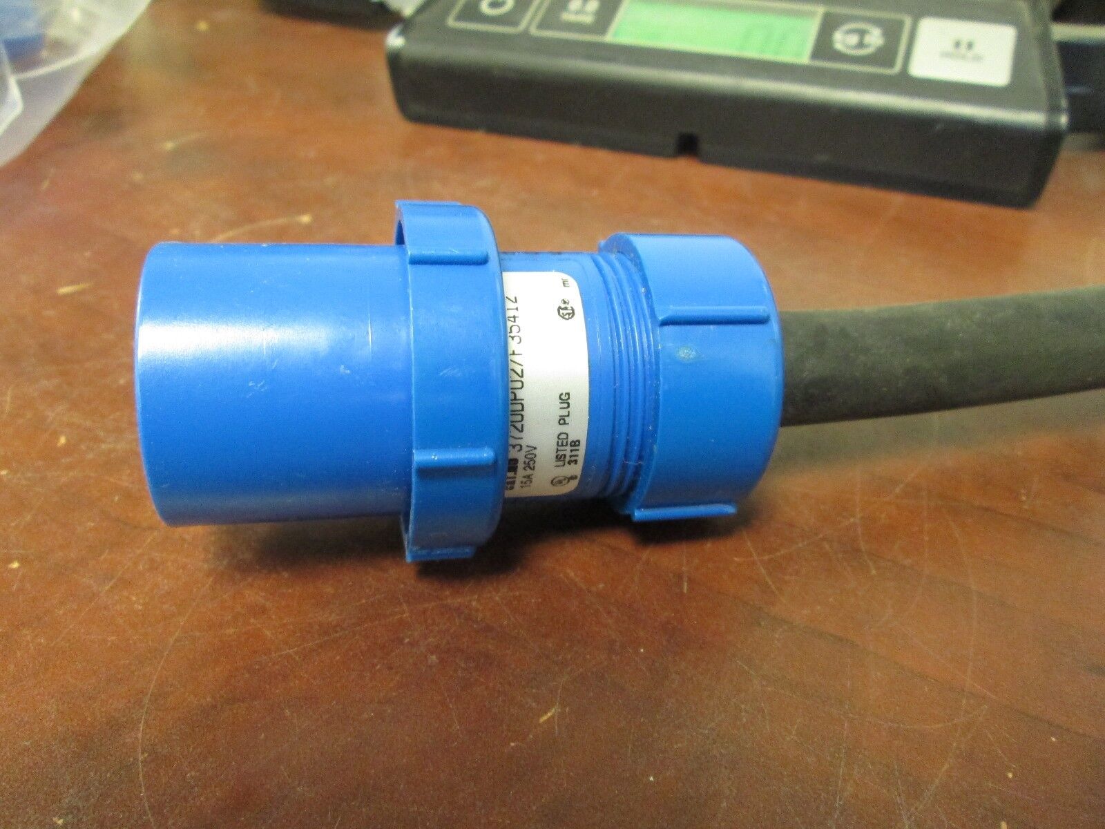 Russellstoll Plug 3720DPU2/F35412 15A 250V 3W *Lot of 2* Used