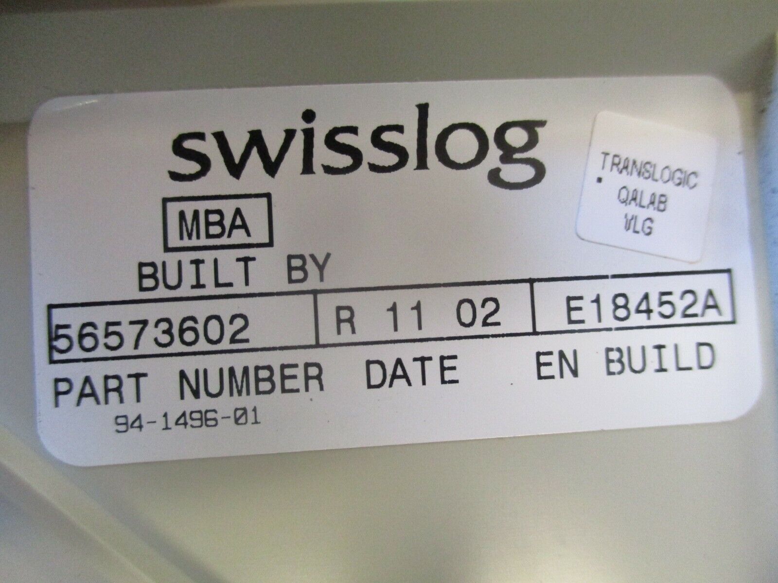 Swisslog Translogic Systems IQ Control Panel 56573602 Used