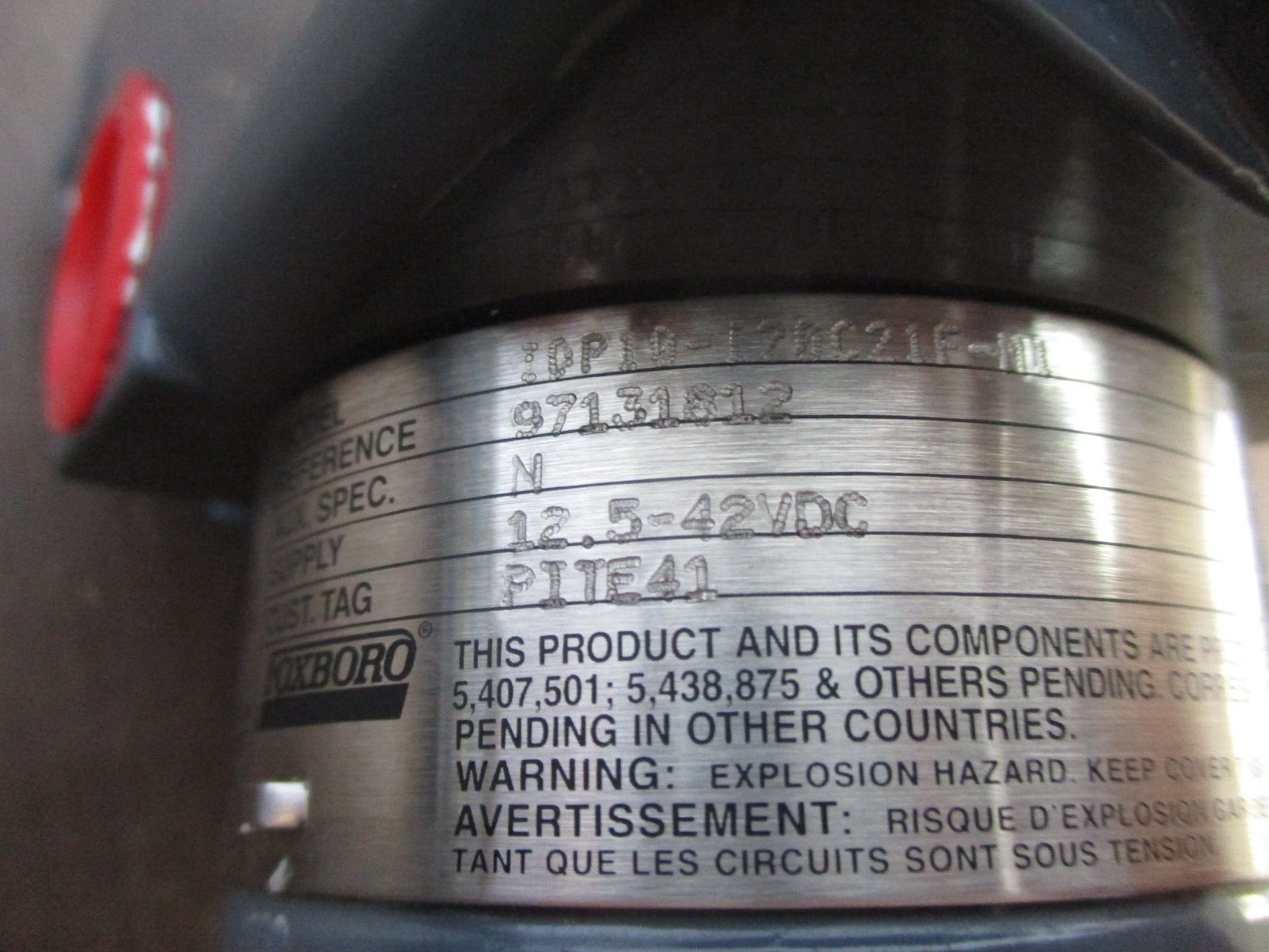 Foxboro Pressure Transmitter IDP10-I20C21F-M1 12.5-42VDC Used