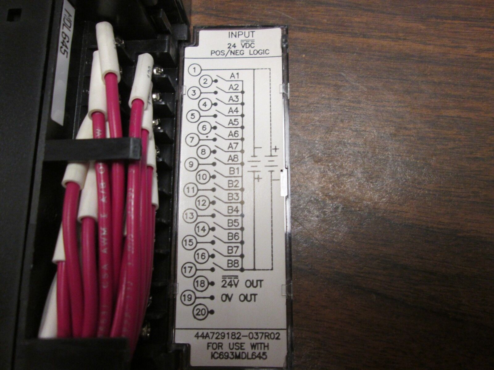 GE Fanuc DC Input Module IC693MDL645E 24VDC 16PT Used