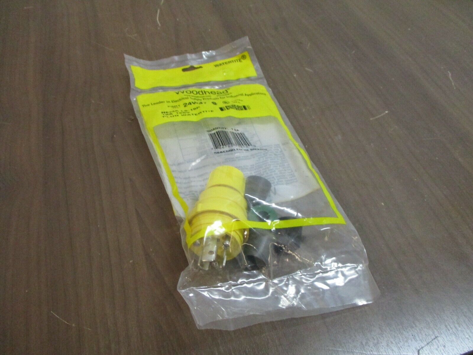 Woodhead Molex Watertite Plug 24W47 15A 125V Nema L5-15P New Surplus