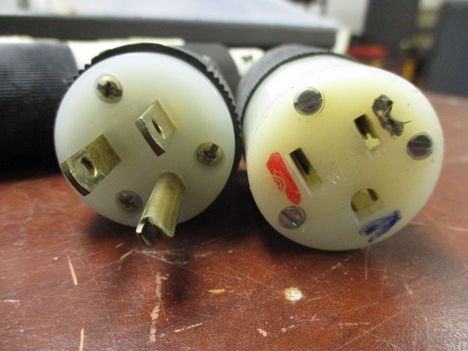 Misc. Brand Nema L5-15 Plug & Connector Set 15A 125V 2P 3W *Lot of 3* Used