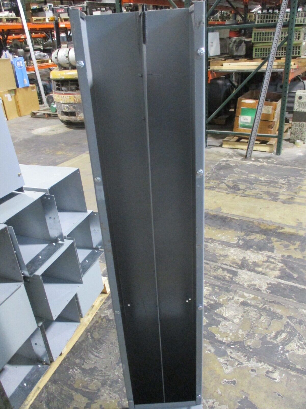 AMP Wireway w/ 90° Elbow End Size: 10x8 to 10x10 Length: 60" *No Cover* Used