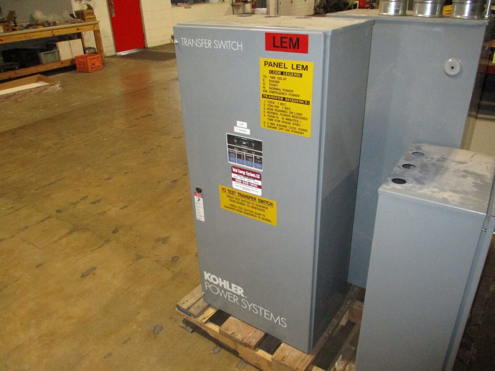 Kohler Automatic Transfer Switch KCT-AMTA-0230S 230A 480V 3Ph 4W 3P 60Hz Used