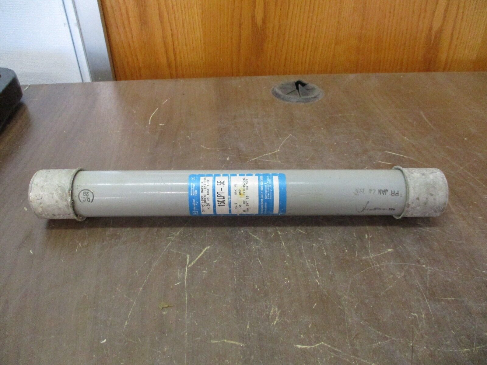Cutler-Hammer CLE-PT Fuse 15CLPT-.5E 15.5kV 0.5E 60Hz Used