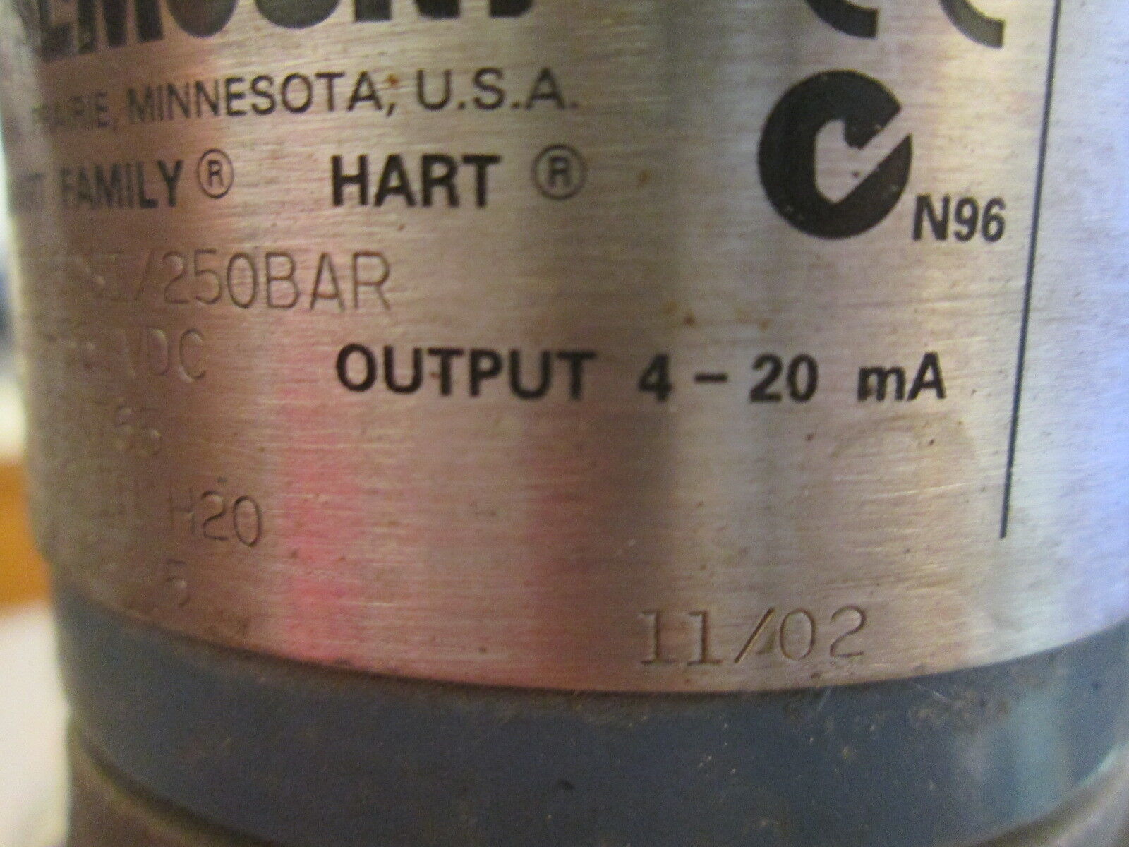 Rosemount Smart Family Hart Pressure Transmitter 3051 CD2A22A1AB4M5 3626PSI Used