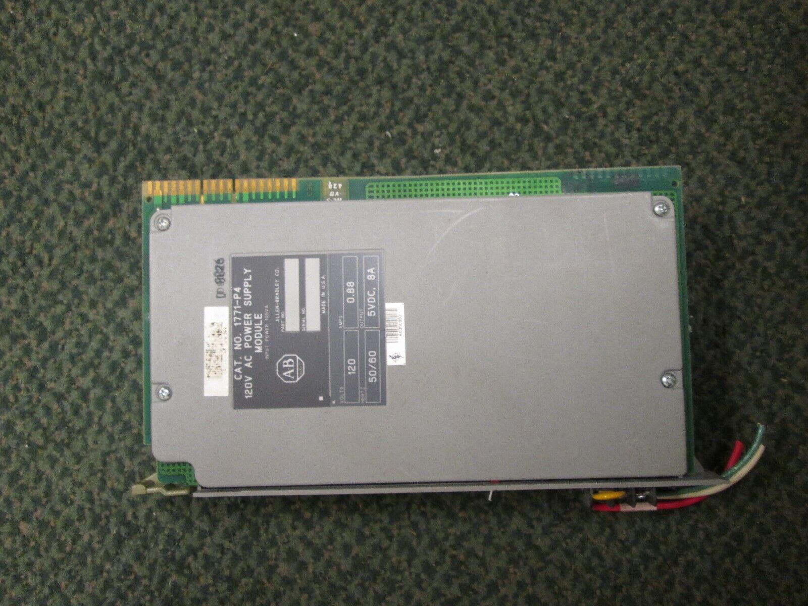 Allen-Bradley AC Power Supply 1771-P4 120V 50/60Hz .88A Used